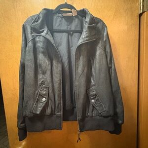 DKNY Black bomber jacket